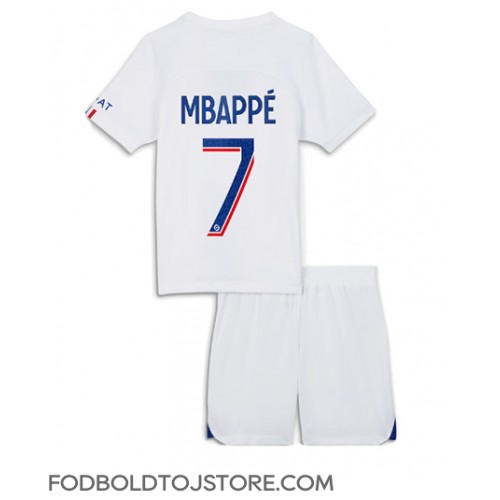 Paris Saint-Germain Kylian Mbappe #7 Tredje sæt Børn 2022-23 Kortærmet (+ Korte bukser)